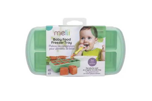 Recipient pentru refrigerarea mancarii bebelusului Melii, 590 ml, Verde