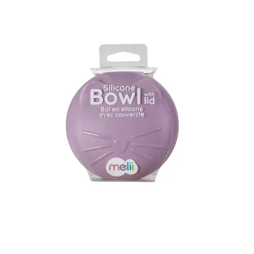 Castronel din silicon cu capac Melii  Pisica, 350 ml
