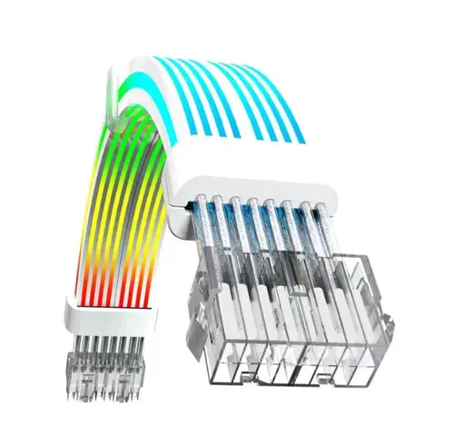 Cablu Gamemax Prelungitor Alimentare 2 x 8 pini VGA ARGB White