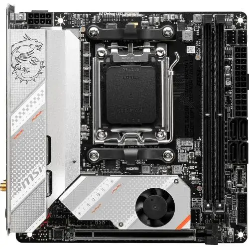 Placa de baza MSI MPG B650I EDGE WIFI, DDR5, AM5, AMD B650, mITX
