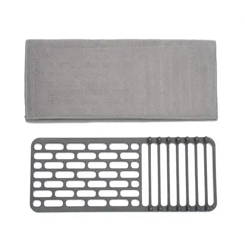 Suport scurgator de vase cu covoras mic Heinner HR-DSHTWL-SML