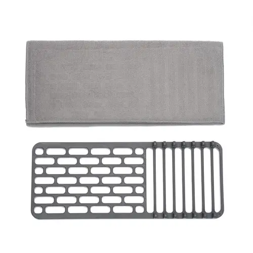 Suport scurgator de vase cu covoras mic Heinner HR-DSHTWL-SML