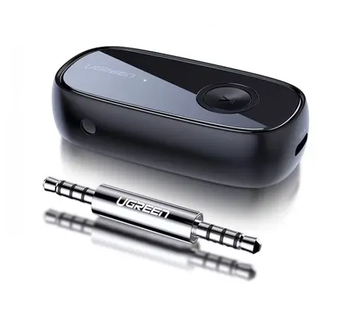 Transmitator audio UGREEN CM279, AUX, Bluetooth 5.0 aptX, microfon incorporat, Negru
