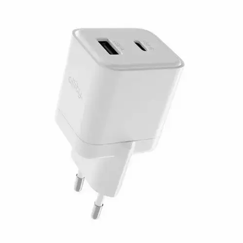 Incarcator Retea Allity ATC-01-20WAC GaN PD QC 1x USB-C 1x USB-A 20W, Alb