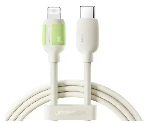 Cablu Date si Incarcare USB-C - Lightning Joyroom S-A53, 30W, 1.2m, Bej