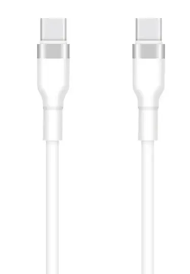 Cablu Date si Incarcare USB-C - USB-C Setty, 60W, 1m, Alb