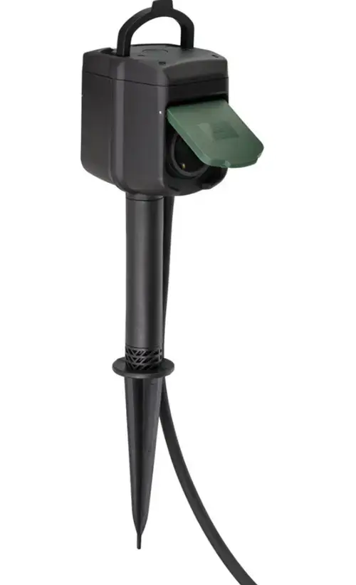 Prelungitor inteligent de gradina Brennenstuhl Connect, Wi-Fi, cu 2 prize, IP44, tarus, control aplicatie, Alexa si Google Assistan, cablu H07RN-F 3G1.5, 3m