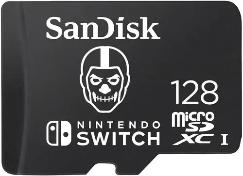 Card de memorie Nintendo SDSQXAO-128G-GN6ZG Fortnite Edition Skull Trooper, 128GB, microSDXC, Clasa 10, UHS I