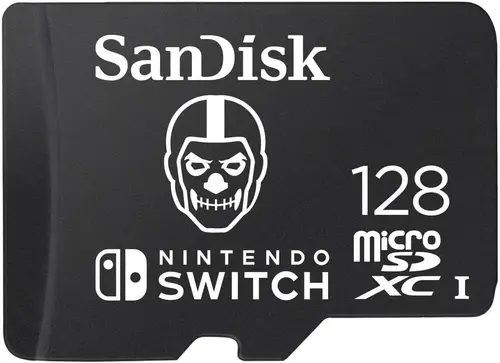 Card de memorie Nintendo SDSQXAO-128G-GN6ZG Fortnite Edition Skull Trooper, 128GB, microSDXC, Clasa 10, UHS I