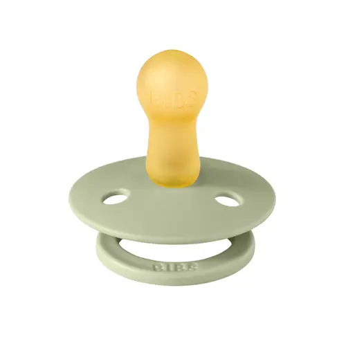 Suzeta BIBS Colour Latex Sage, tetina rotunda, 6+ luni