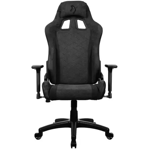 Scaun Gaming Arozzi Avanti Soft Fabric, Tetiera, Ajustabil, max. 120kg, Gri inchis