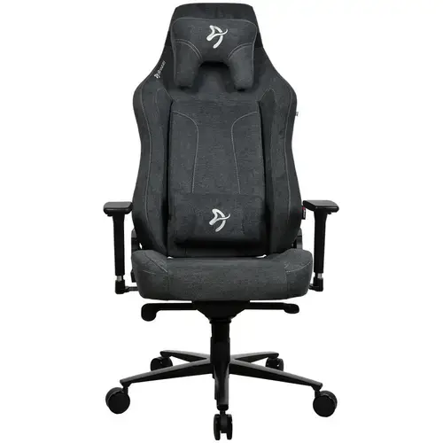 Scaun Gaming Arozzi Vernazza XL SoftFabric, Tetiera, Ajustabil, max. 170kg, Gri inchis