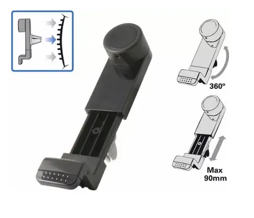 Suport auto KSIX KS000014, telefon cu diagonala pana 6.3inch