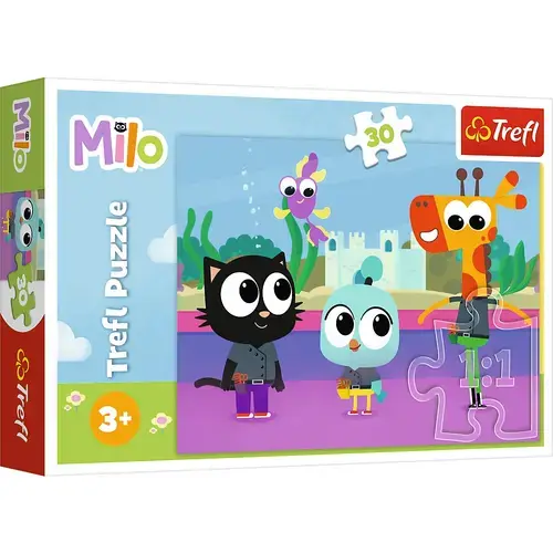 Puzzle Trefl - Planeta Milo, Pisica Milo, 30 piese