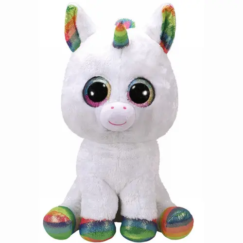 Jucarie de plus TY - Beanie Boos, Unicornul Pixy, 42 cm, Alb