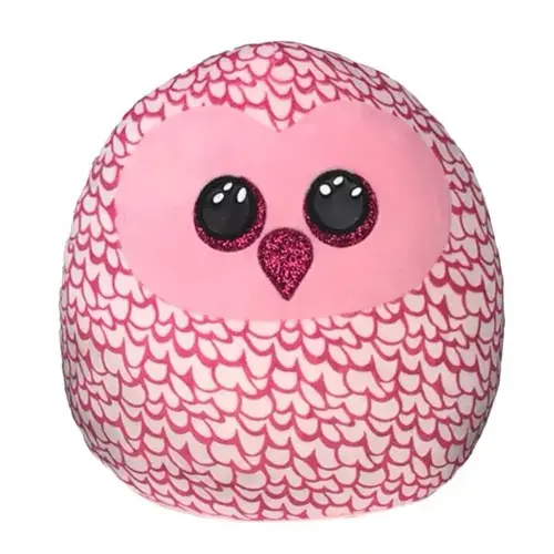 Jucarie de plus TY - Squish, Bufnita Pinky, 30 cm