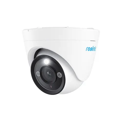 Camera supraveghere exterior IP Dome Reolink P434, 4k, microfon, difuzor, slot card, zoom optic 3x