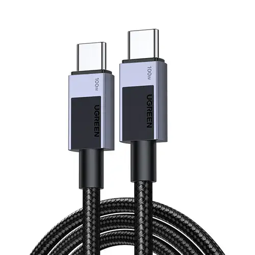 Cablu UGREEN 35985, USB-C la USB-C, 100W, Super Fast Power Delivery, 0.5m, Negru