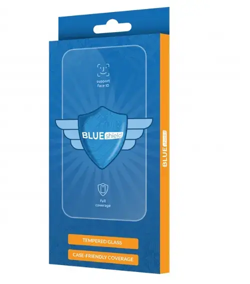 Folie de protectie Ecran Blue Shield pentru Samsung Galaxy A36 A366, Sticla Securizata, Full Glue, Case Friendly, Neagra