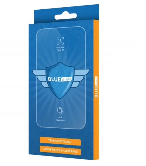 Folie de protectie Ecran Blue Shield pentru Samsung Galaxy A36 A366, Sticla Securizata, Full Glue, Case Friendly, Neagra