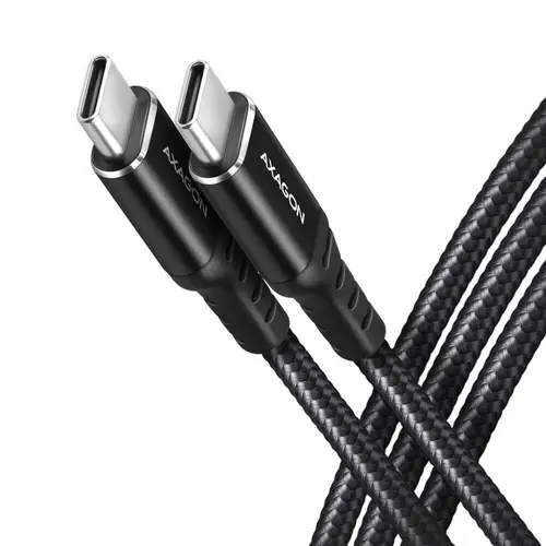 Cablu de date si incarcare, Axagon, USB-C la USB-C, 1.5 m, Negru