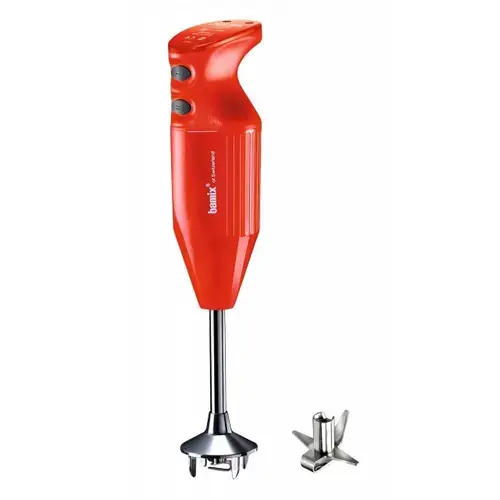 Mixer Bamix One 160W, Motor profesional, 1 lama multifunctionala, Rosu