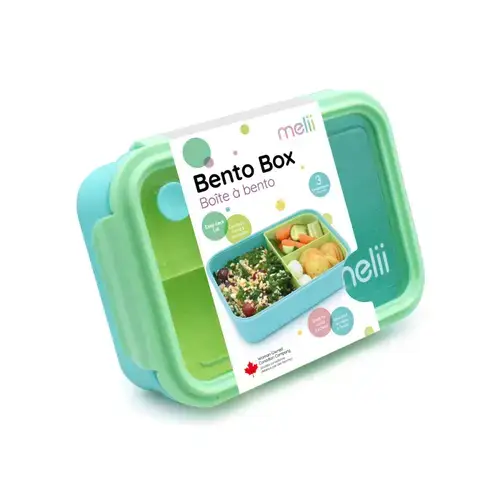 Cutie pentru alimente Melii BENTO, compartimente detașabile, 1250 ml, Albastru