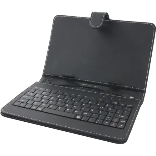 Husa cu tastatura, Esperanza,universala pentru tableta de 7inch, conexiune MicroUSB, Neagra