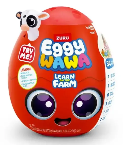 Figurine surpriza in ou Eggy Wawa Ferma Animalelor