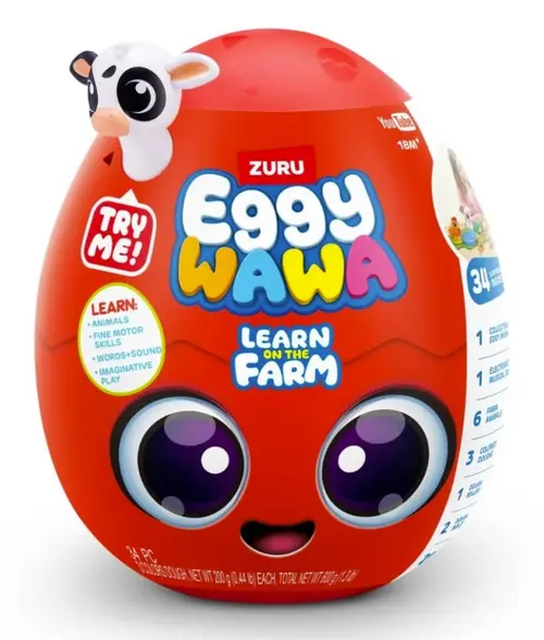 Figurine surpriza in ou Eggy Wawa Ferma Animalelor