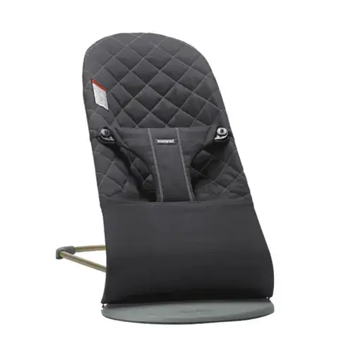 Balansoar Bliss Black din tesatura matlasata cu aspect Clasic, BabyBjorn