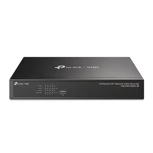 NVR TP-Link VIGI NVR1008H-8P, 8 canale, 8 MP, plug & play, PoE
