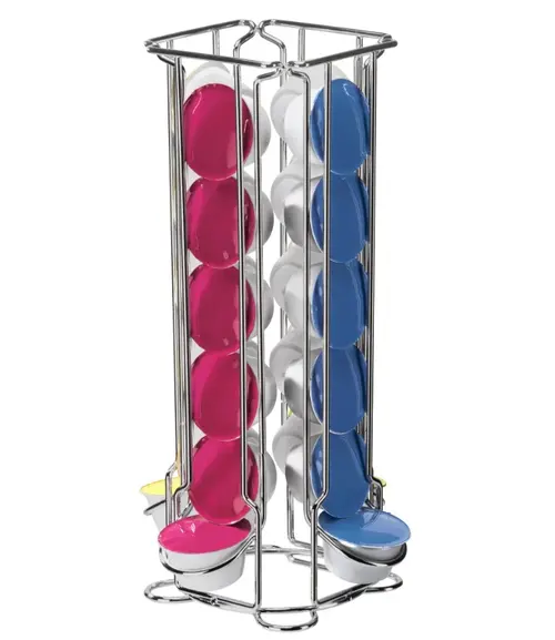 Suport Dolce Gusto, Xavax 111190, Colona, 24 capsule, inox