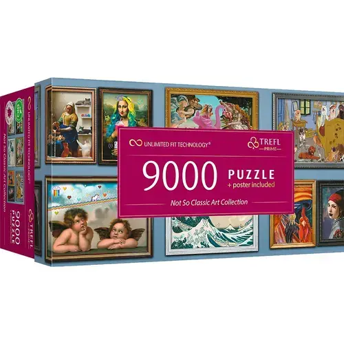 Puzzle panoramic Trefl din 9000 de piese - Opere de arta diferite