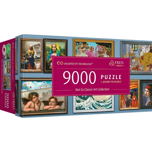 Puzzle panoramic Trefl din 9000 de piese - Opere de arta diferite