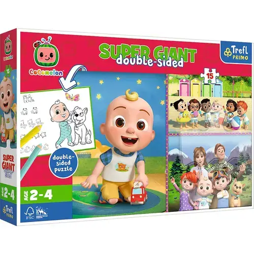 Puzzle Trefl din 15 piese - Cocomelon, Happy day of a friends