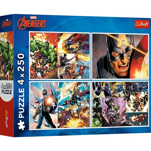 Puzzle Trefl din 4 x 250 piese - Zile eroice