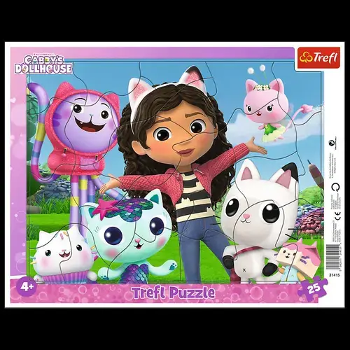 Puzzle Trefl din 25 de piese - Faceti cunostinta cu Gabby
