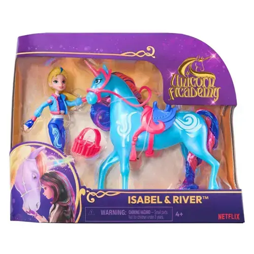 Set de joaca Unicorn Academy - Unicorn River si papusa Isabel