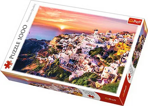 Puzzle Trefl 1000 piese - Sunset Over Santorini