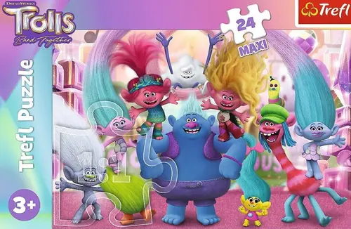 Puzzle Trefl 24 piese - In lumea trolilor