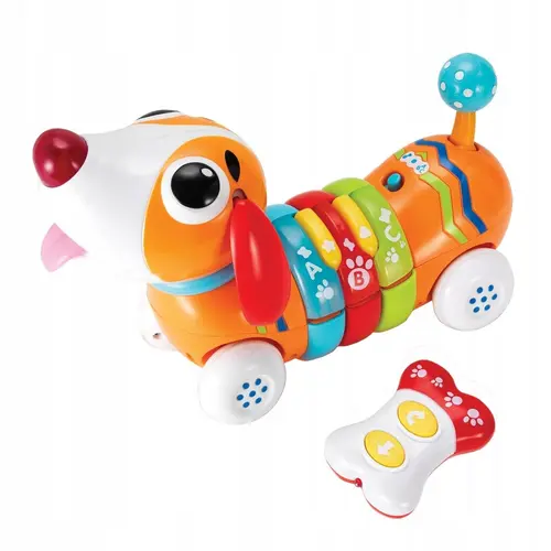 Jucarie catel BUREK, SmilyPlay, interactiva, 29x20x12cm, pentru copii 3+ ani