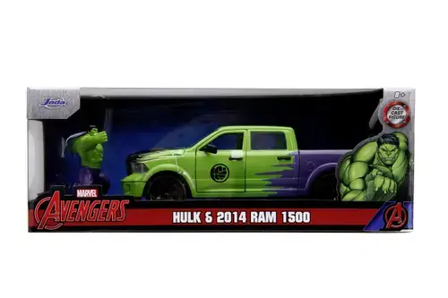 Set figurina si masinuta, Hulk & 2014 Ram 1500