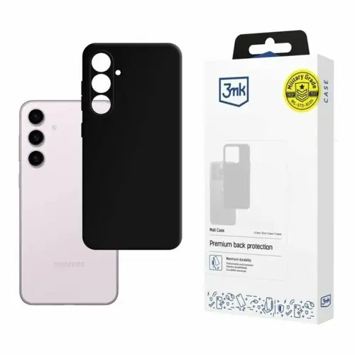 Husa de protectie 3mk Matt Case pentru Samsung Galaxy S24+,  Negru