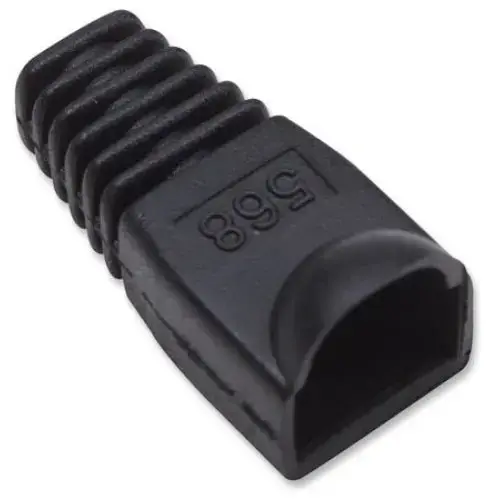 Pachet cu mansoane de protectie pentu conectori modulari, Gembird, 100 bucati, Negru