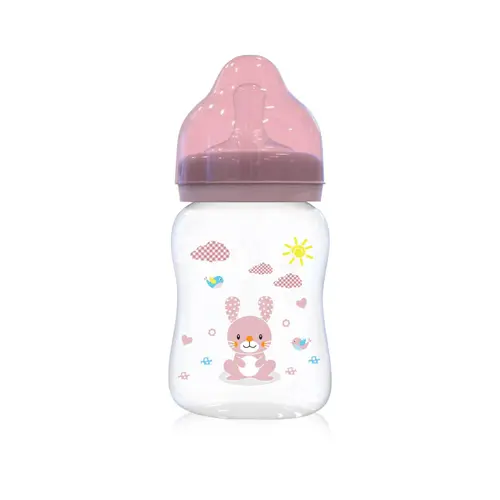 Biberon  Lorelli, 0 luni+, 250 ml, Blush Pink