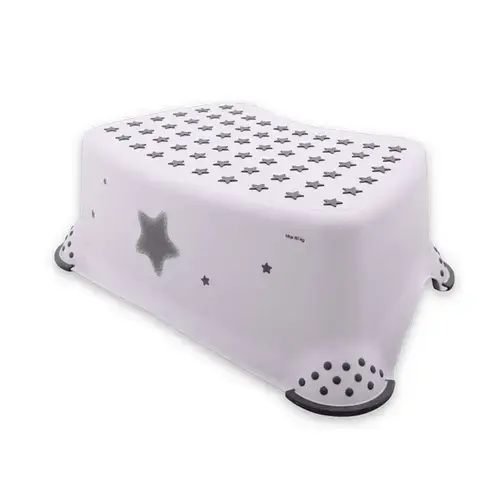 Inaltator baie antiderapant Lorelli, 40,5 x 29 x 14 cm, Stars White