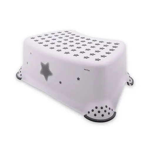 Inaltator baie antiderapant Lorelli, 40,5 x 29 x 14 cm, Stars White