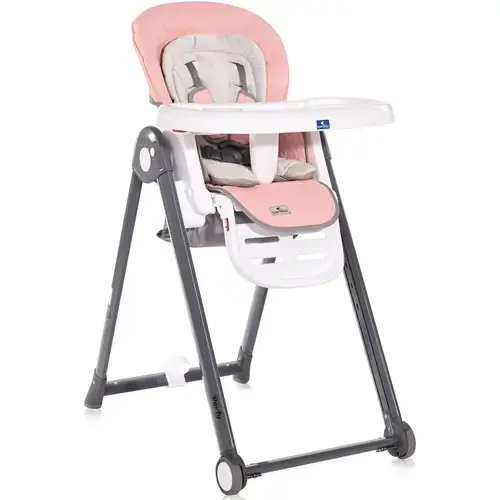Scaun de masa Lorelli Party Blossom Leather, reglabil, cadru aluminiu, Roz