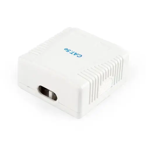 Priza Aplicata UTP Gembird, cat 5e, 2 porturi, Alb